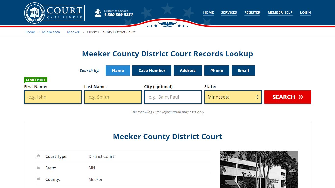 Meeker County District Court Records Lookup