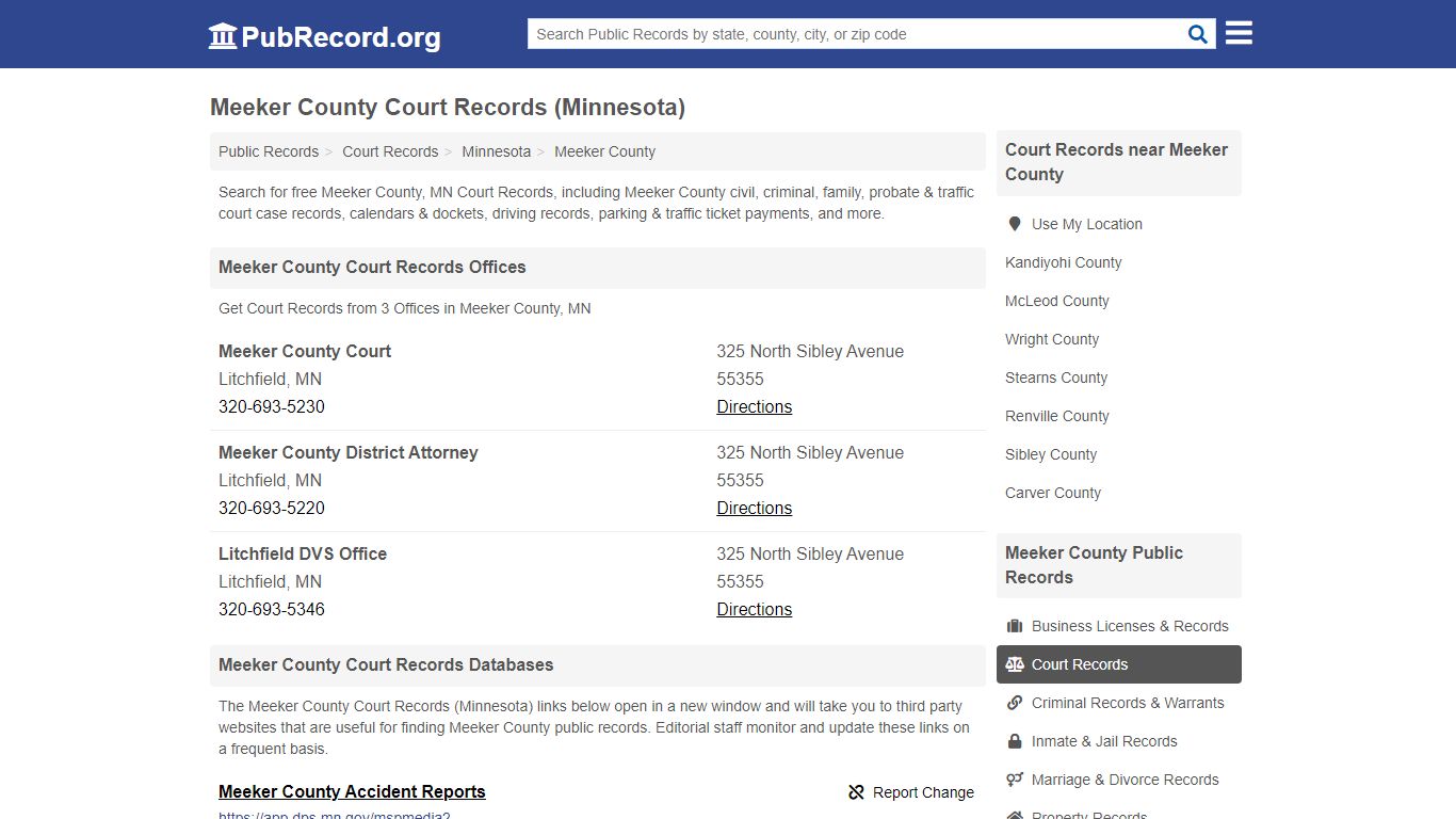 Free Meeker County Court Records (Minnesota Court Records)